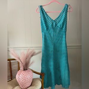 Size 8 REVERSIBLE vintage polka dot/floral dress